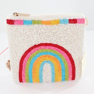 KayLee Beautiful Colorful Rainbow Beaded Rainbow Crossbody Bag NWT Made ❤️ India